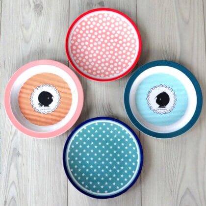 Melamine servies waar je kids en jij vrolijk van worden