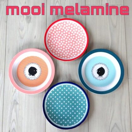 Melamine servies waar je kids en jij vrolijk van worden