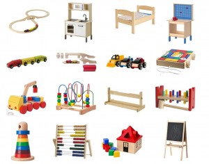 Leuk houten speelgoed bij de Hema en Ikea