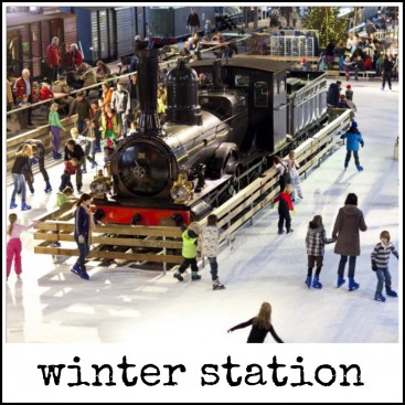 winter station in het spoorwegmuseum