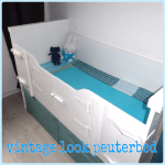 Vintage look peuterbed voor stoere kinderkamer