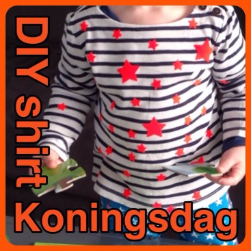 DIY sterren shirt voor Koningsdag