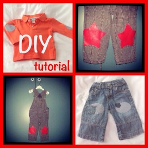 Kinderkleding DIY: elleboogstukken of kniestukken op kleding zetten