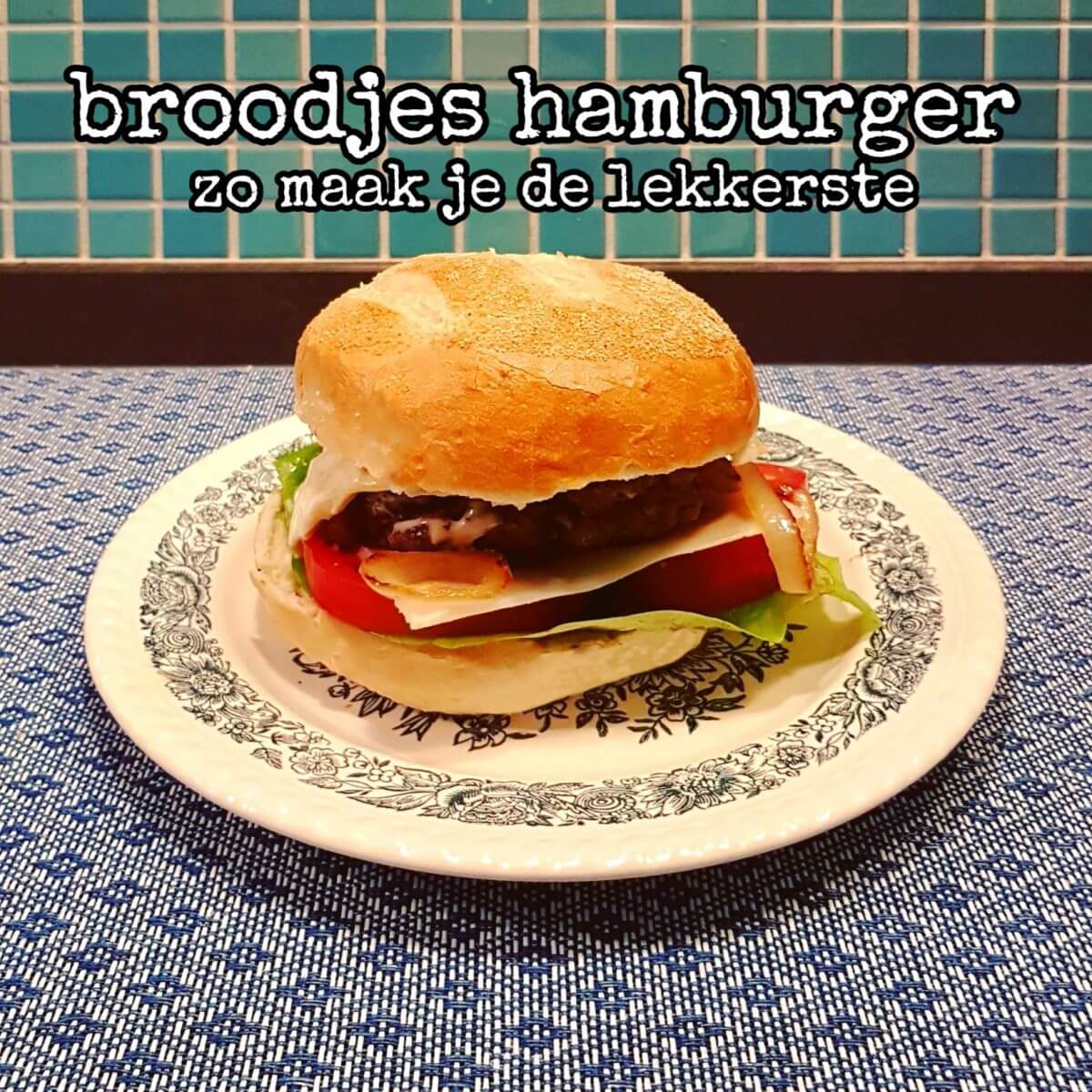 Het recept voor de lekkerste broodjes hamburger