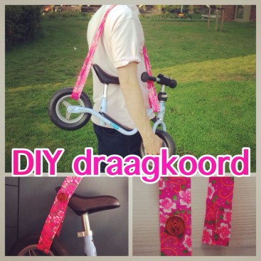 DIY draagkoord voor loopfiets