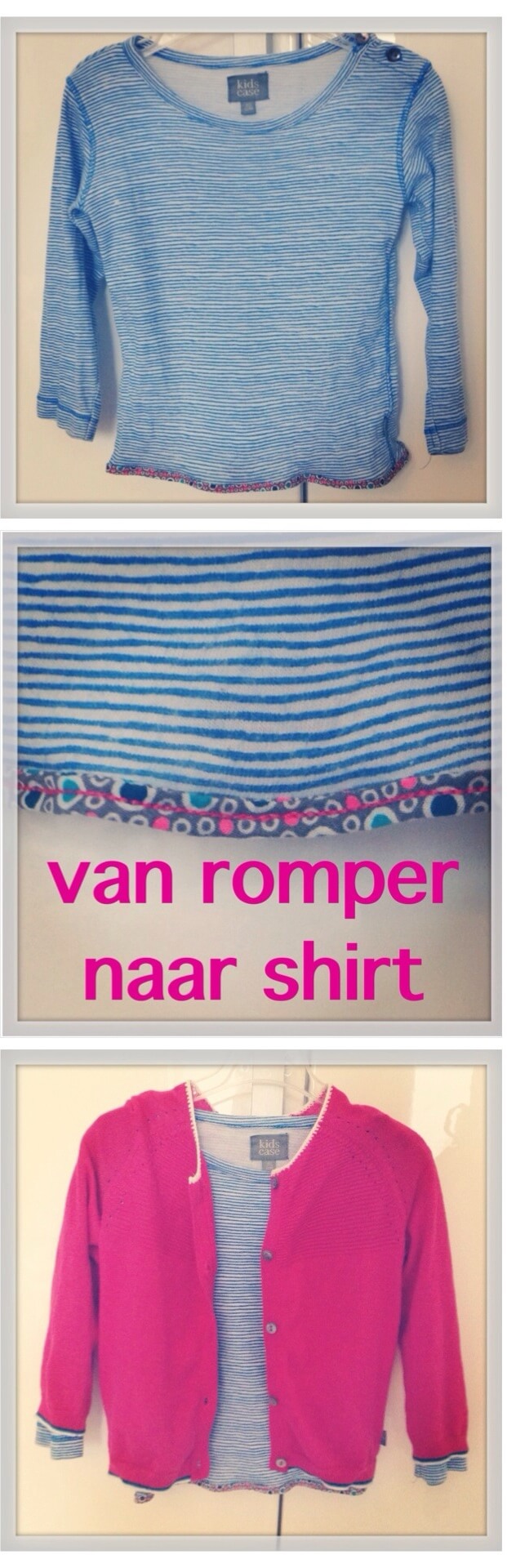 Snelle DIY: van een romper een t-shirt maken