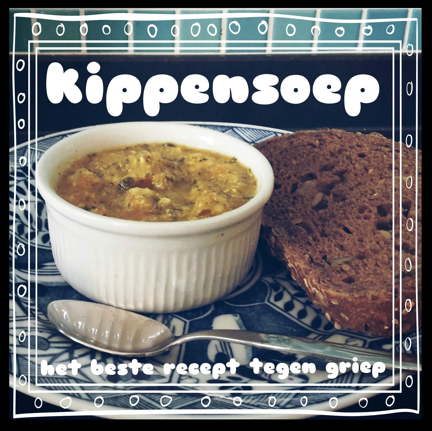 Recept voor kippensoep tegen griep. Het lijkt alsof iedereen om ons heen griep heeft en we zijn zelf helaas ook niet gespaard. Onze oma's wisten al wat ze tegen griep moesten doen, namelijk kippensoep maken. Maak daarom snel oma's recept voor kippensoep tegen griep. Kippensoep zonder bouillonblokjes, met de juiste antigriep ingrediënten!