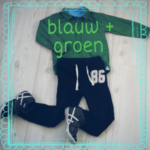 Groen + blauw: de leukste kinderkleding combinaties