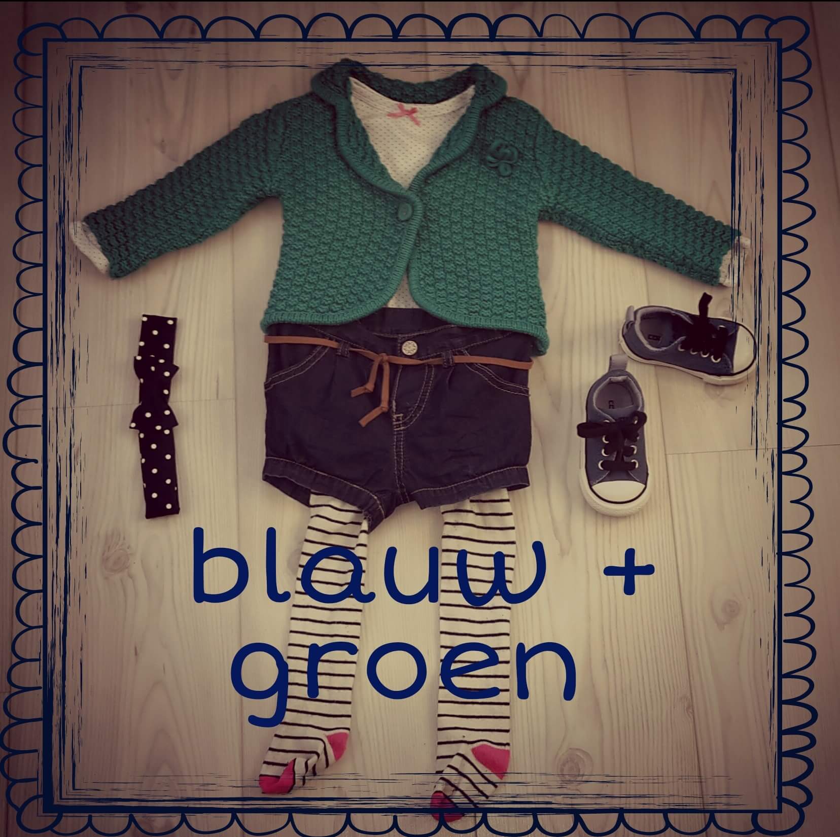 Groen + blauw: de leukste kinderkleding combinaties