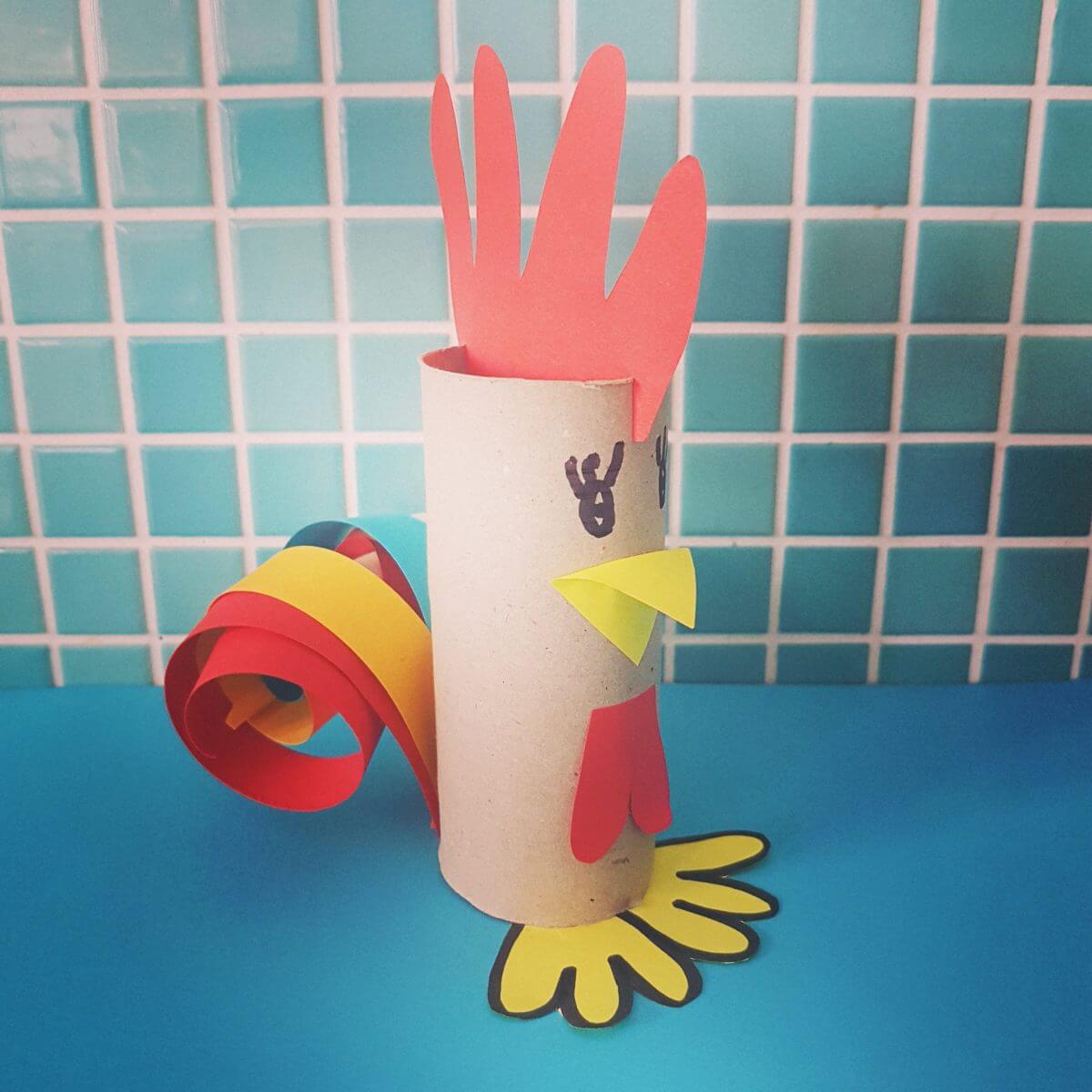 Knutselen voor Pasen: de leukste ideeën. Haan wc rollen. Rooster crafts