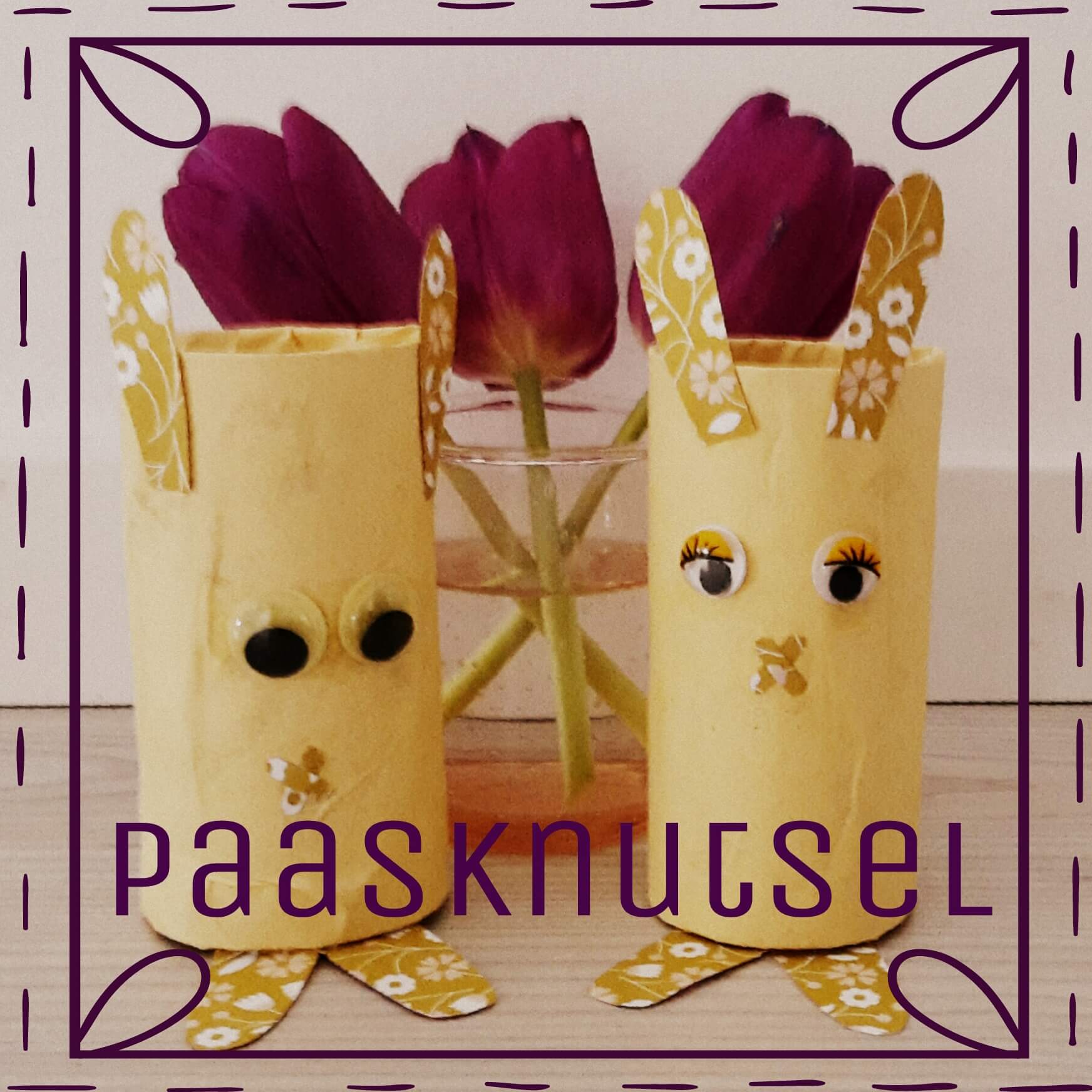 Knutselen voor Pasen: de leukste ideeën, wc rol paashaas. Toilet paper easter bunny