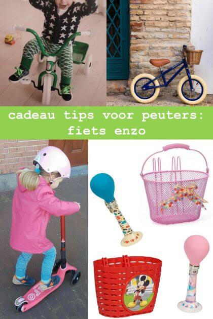 cadeau tips voor peuters: driewieler, fiets, step en accessoires