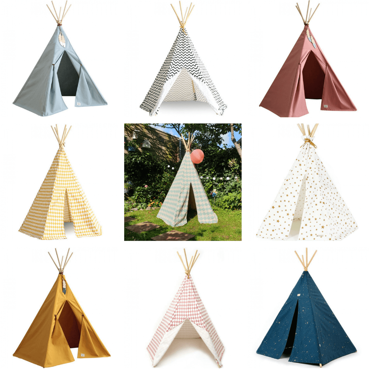 Voor jou gespot: de allerleukste tipi tenten voor kinderen. Als kind hadden wij vroeger zelf een wigwam. Zo'n speeltent in knalkleuren, zoals alles in de jaren '80. De moderne versie van de indianentent misstaat echter helemaal niet in je interieur. Heel fijn, want zo'n ding staat behoorlijk in het zicht. Ik ging op zoek naar mooiste tipi tenten voor kinderen. Zoals deze van tipi tent voor kinderen van Nobodinoz.