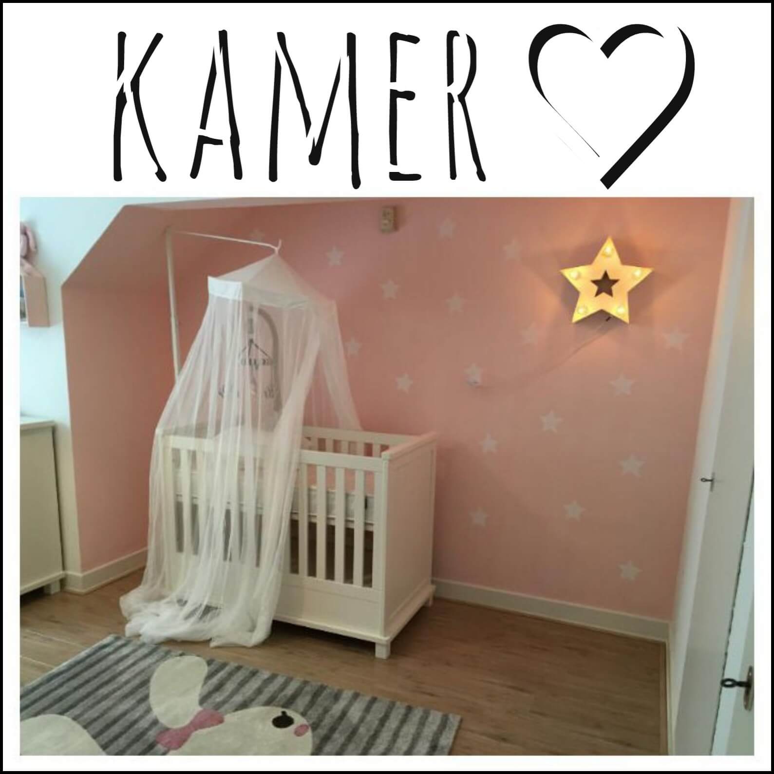 Binnenkijker: de babykamer van Fiona & Robert, roze kinderkamer dieren