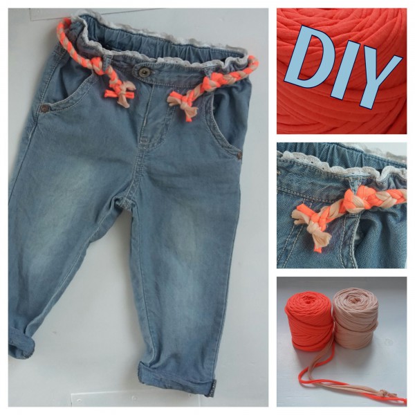 DIY: gevlochten Zpagetti riem voor een meisjesbroek