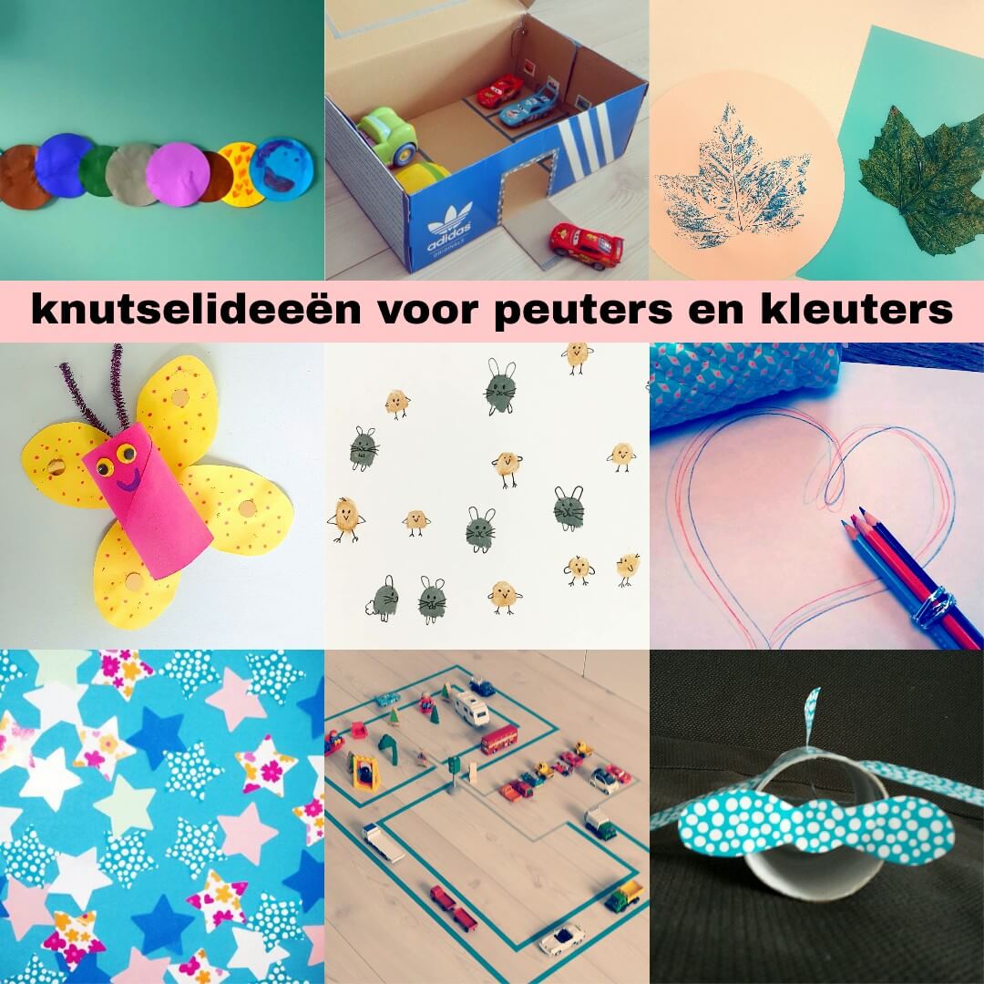 Fonkelnieuw Ideeën om te knutselen met peuter en kleuter - Leuk met kids FM-01