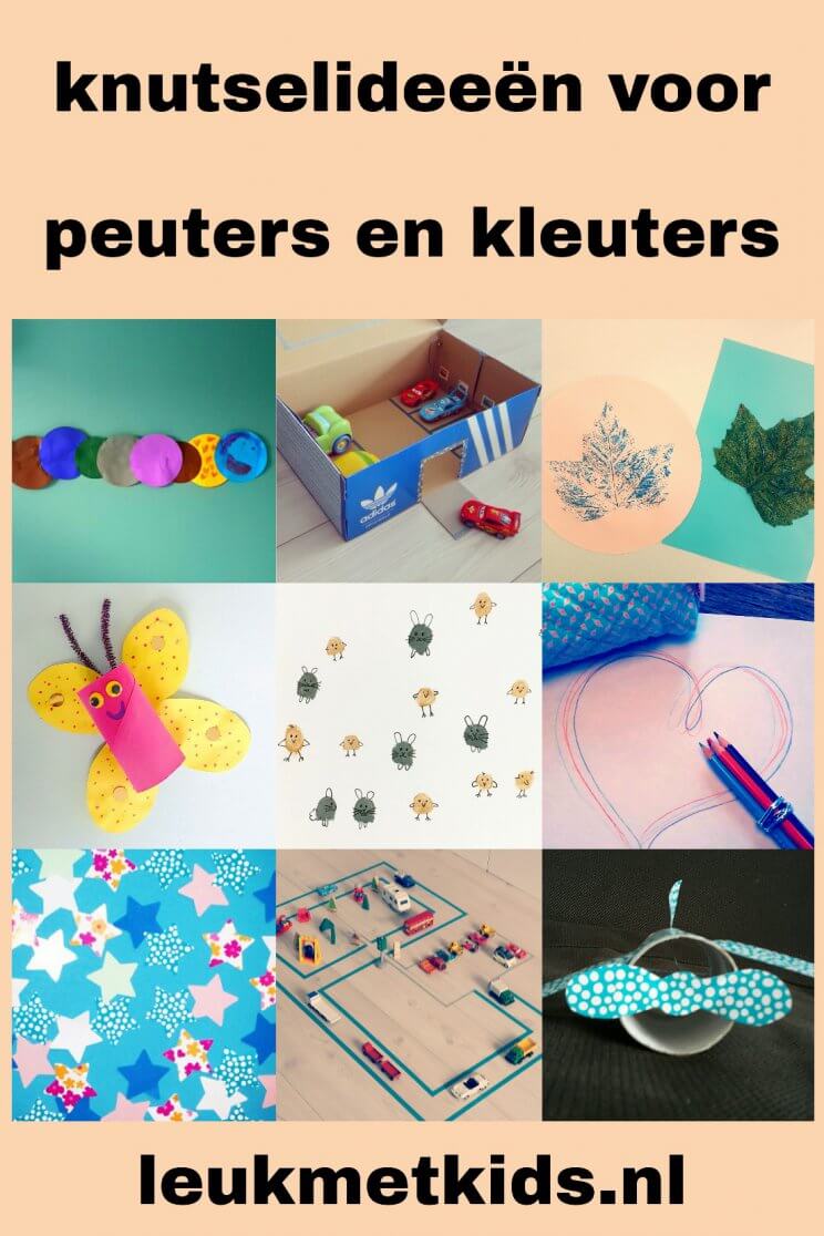 Ideeën om te knutselen met peuter en kleuter