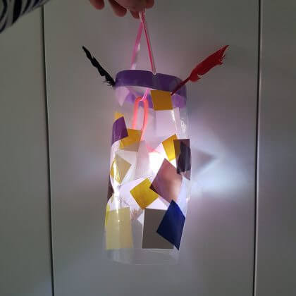 Mooie lantaarn of lampion voor Sint Maarten knutselen voor kinderen - DIY Lantern crafting for kids