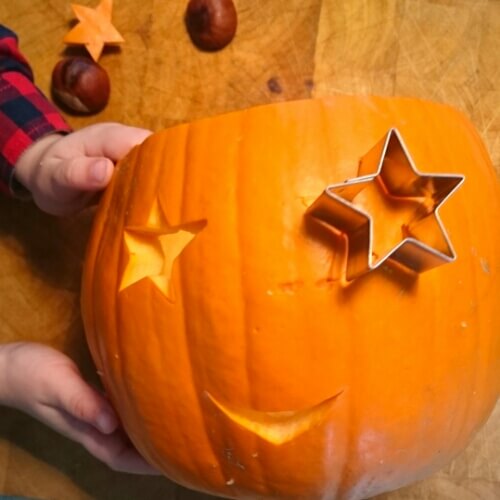 Halloween-lampion knutselen met kinderen + recept