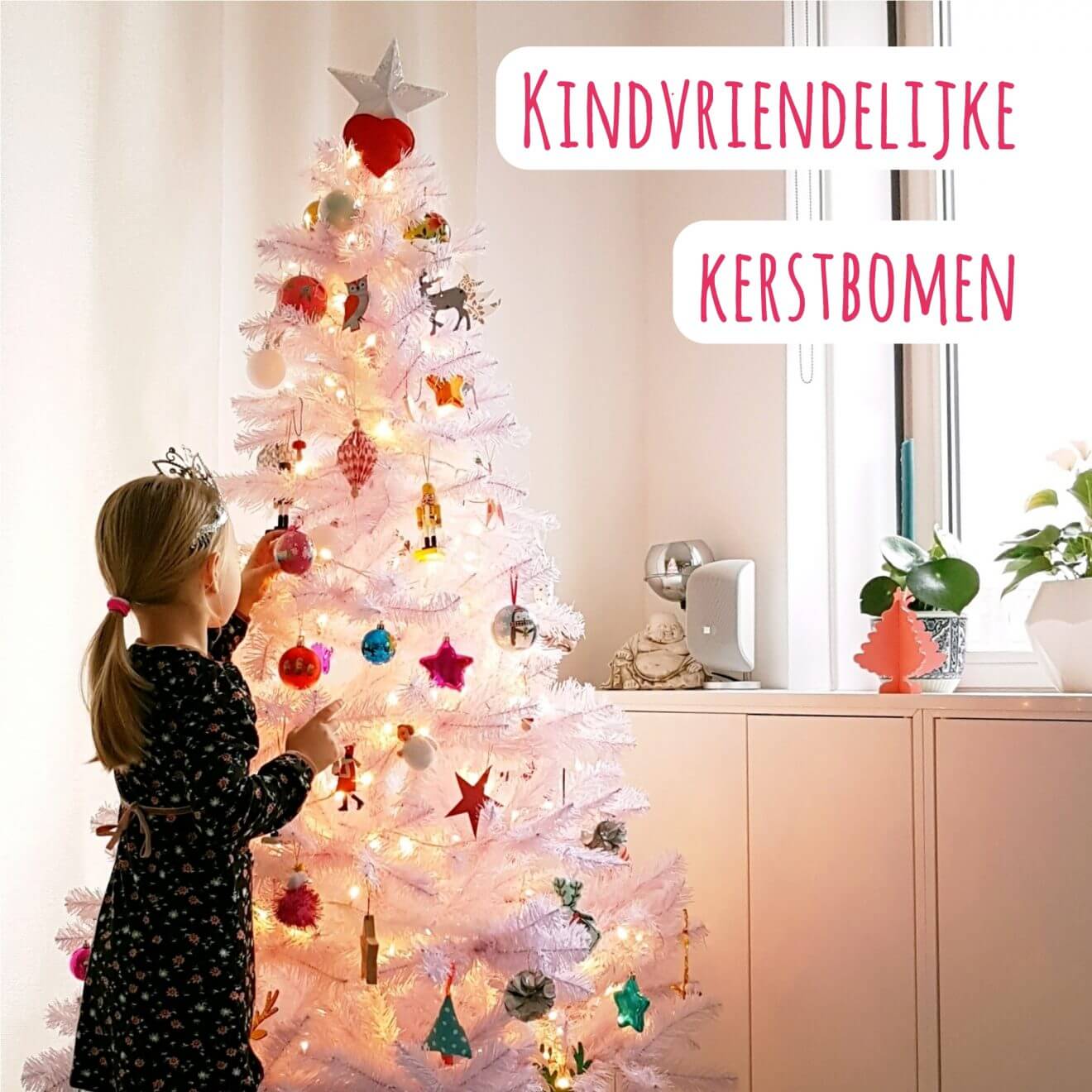 Kindvriendelijke kerstboom voor baby, peuter en kleuter