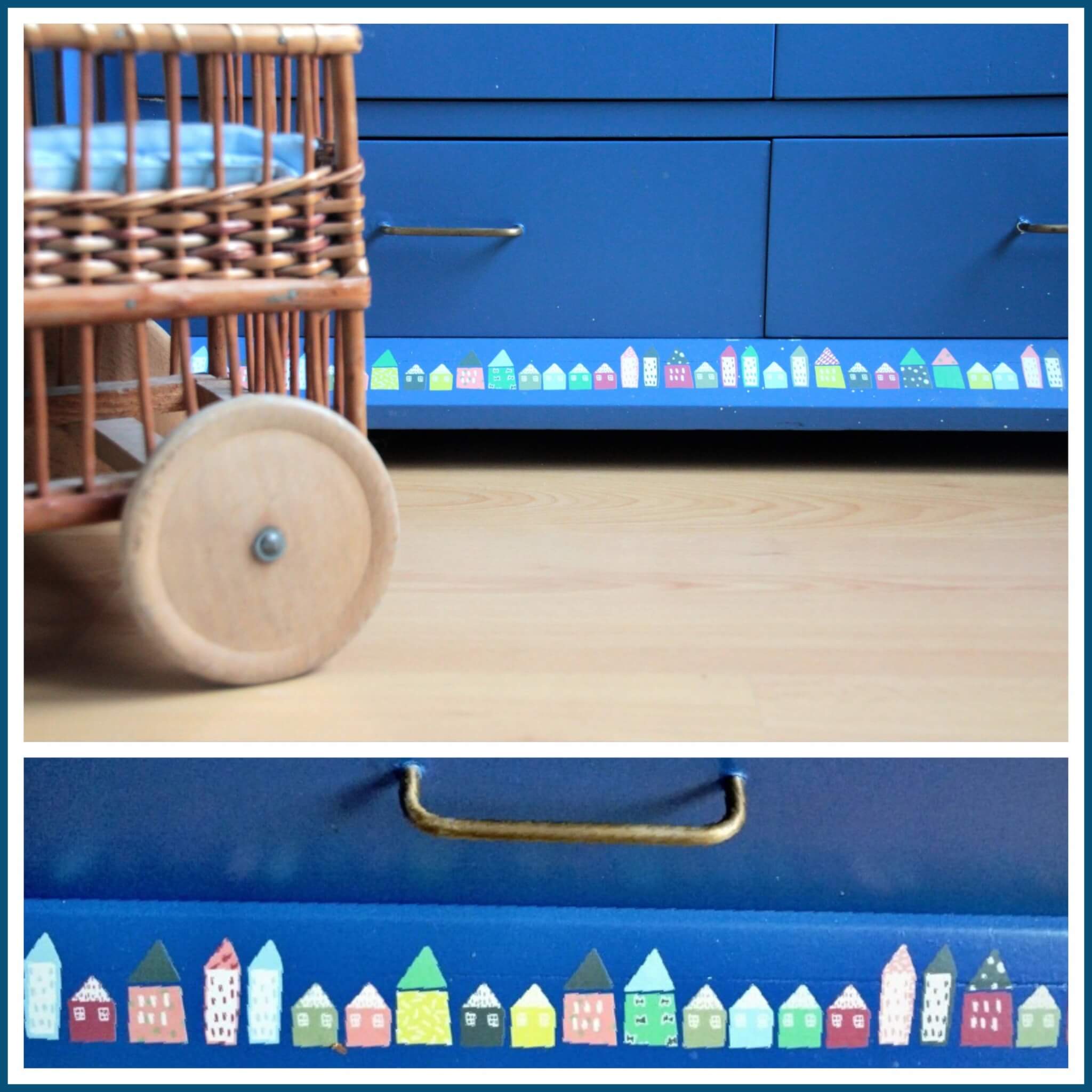 Binnenkijker de kinderkamer van Jules, in mint, blauw, turkoois, geel, grijs en een beetje neon roze