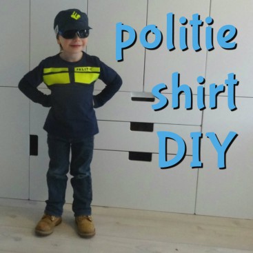 DIY een politie shirt voor de verkleedkist maken