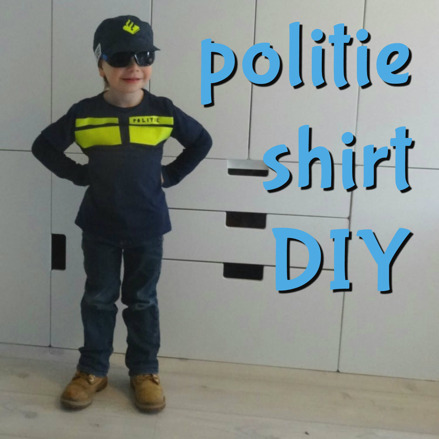 Kwaadaardig huurling Kwijting DIY: een politie shirt voor de verkleedkist maken - Leuk met kids Leuk met  kids