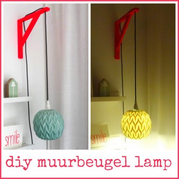 diy muurbeugel lamp