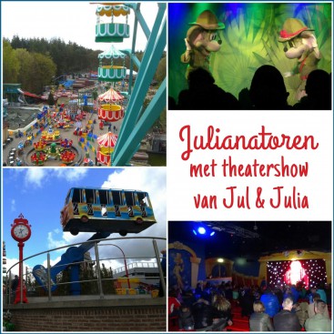 Uitje met kids de Julianatoren met de theatershow van Jul & Julia