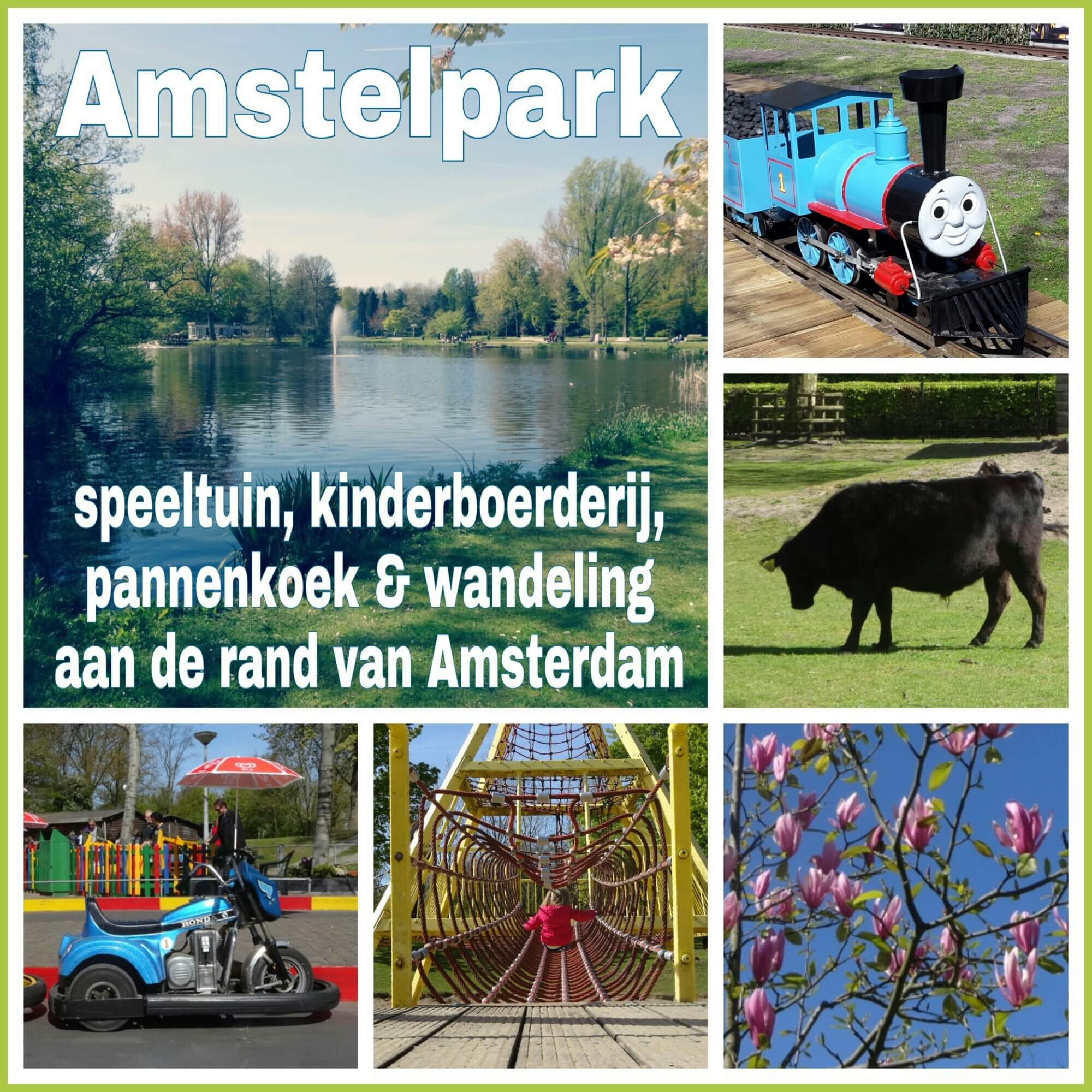 Amstelpark met kinderen: speeltuin en wandeling in Amsterdam. Ken je het Amstelpark in Amsterdam al? Het Amstelpark is super leuk met kinderen, je kunt de speeltuin en de kinderboerderij combineren met een wandeling. Ook leuk: Thomas de Trein. 