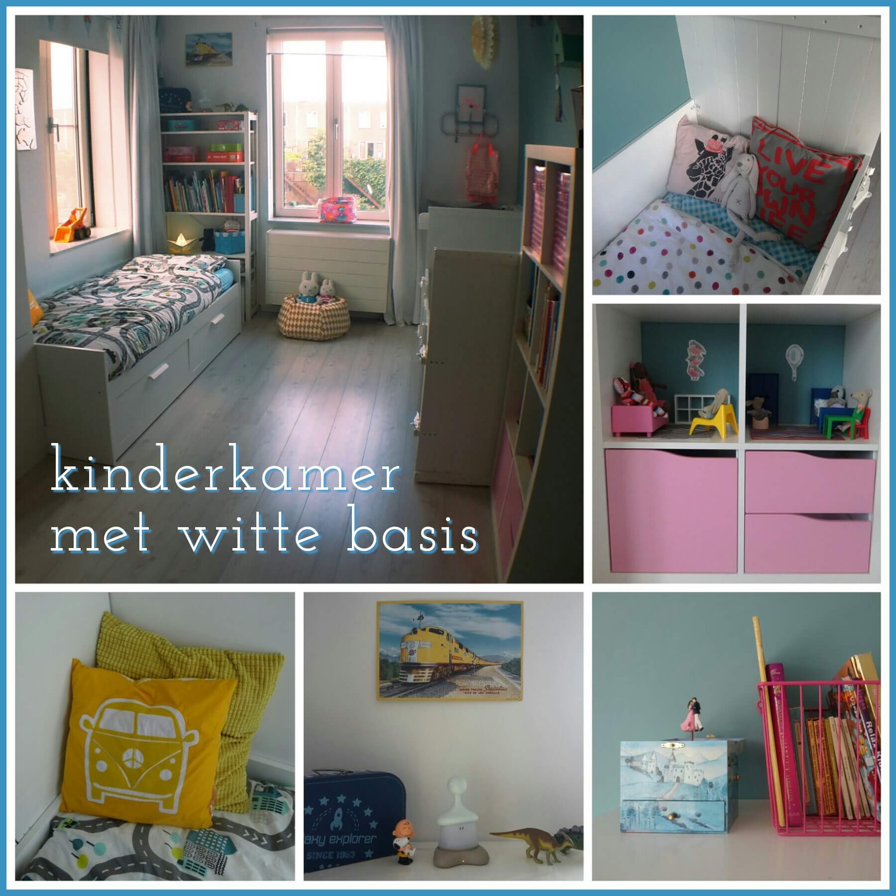 Met een witte basis houd je de kinderkamer rustig