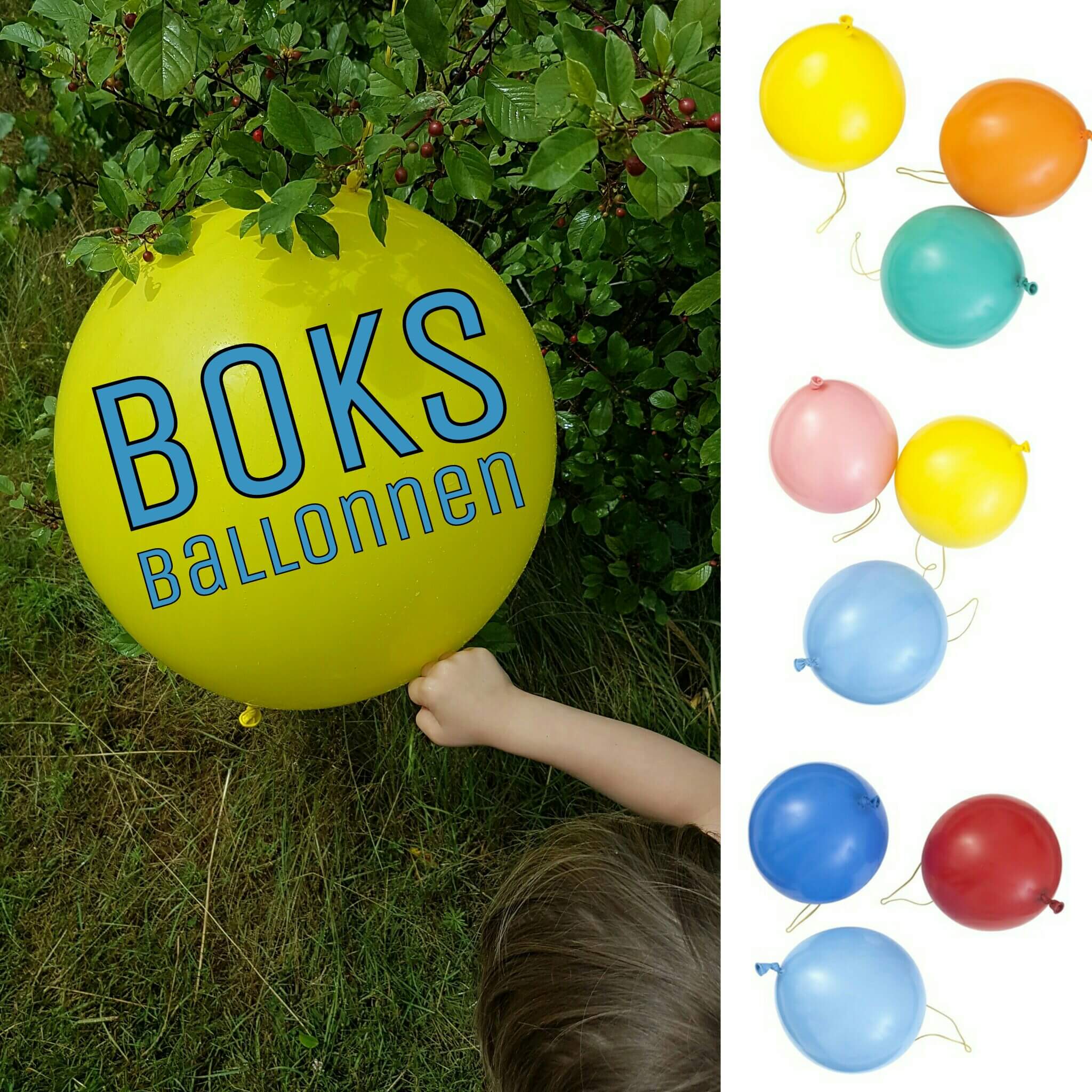 Boks ballonnen: leuk om mee te spelen