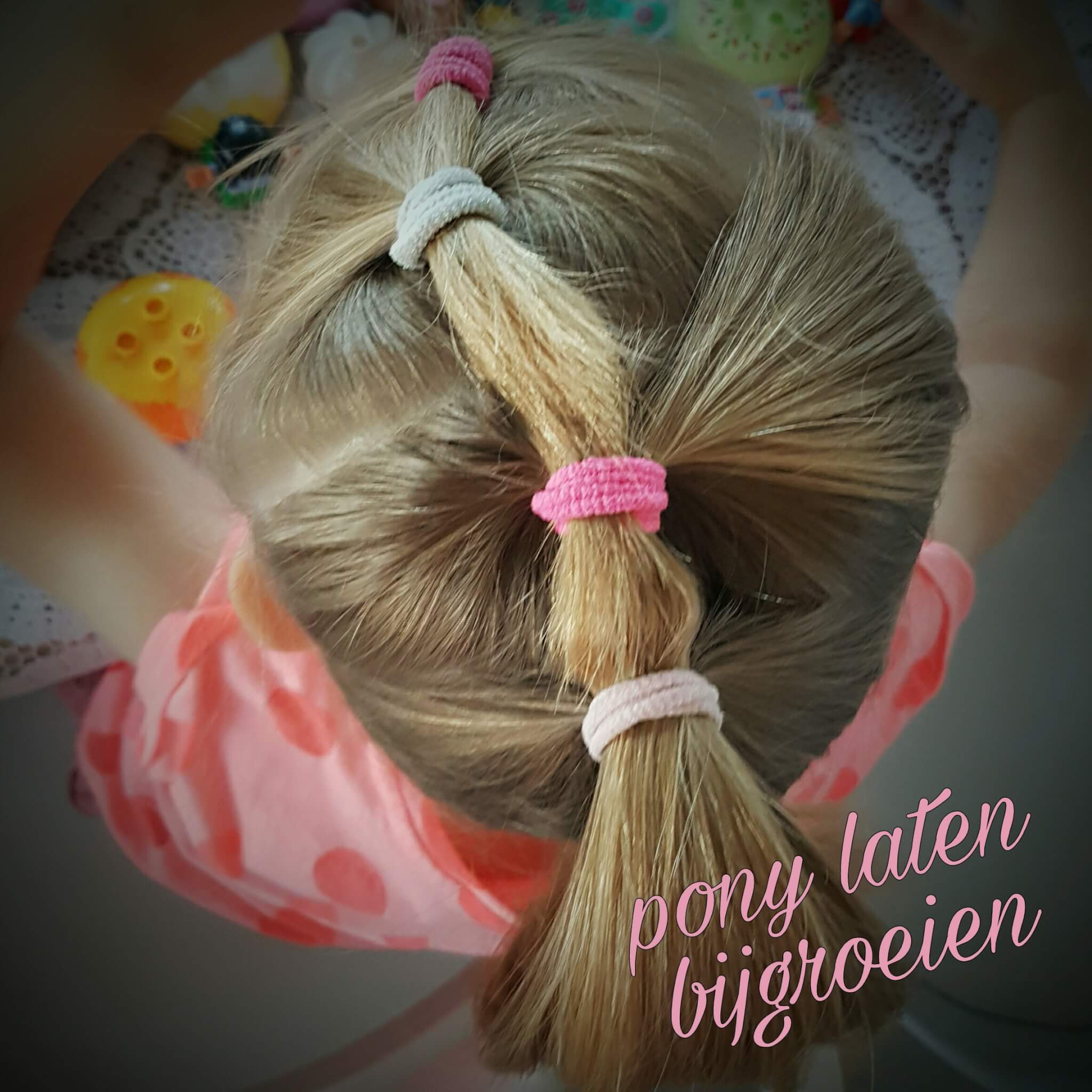 De pony van je kleine meisje laten bijgroeien