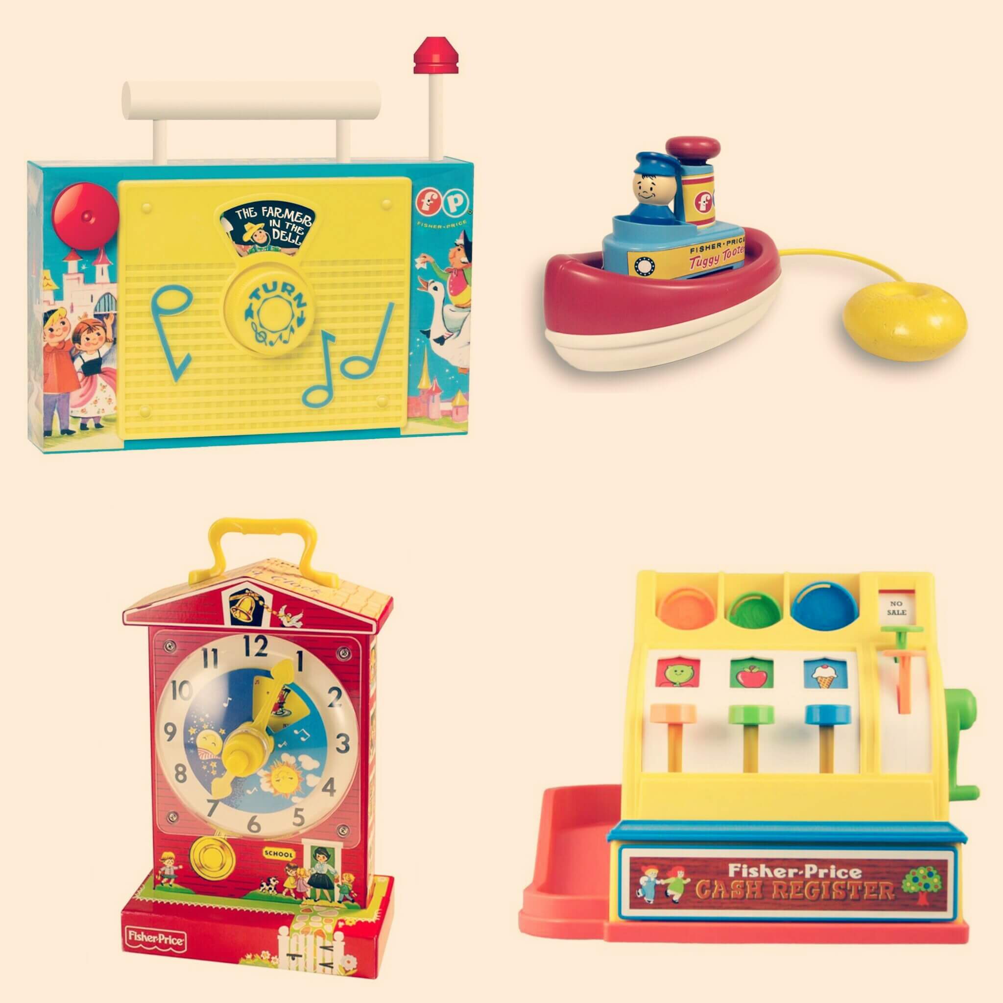 Lyrisch ~ kant vers Nostalgie: retro Fisher Price opnieuw in productie - Leuk met kids Leuk met  kids