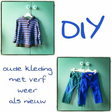 DIY: oude kleding met verf weer als nieuw