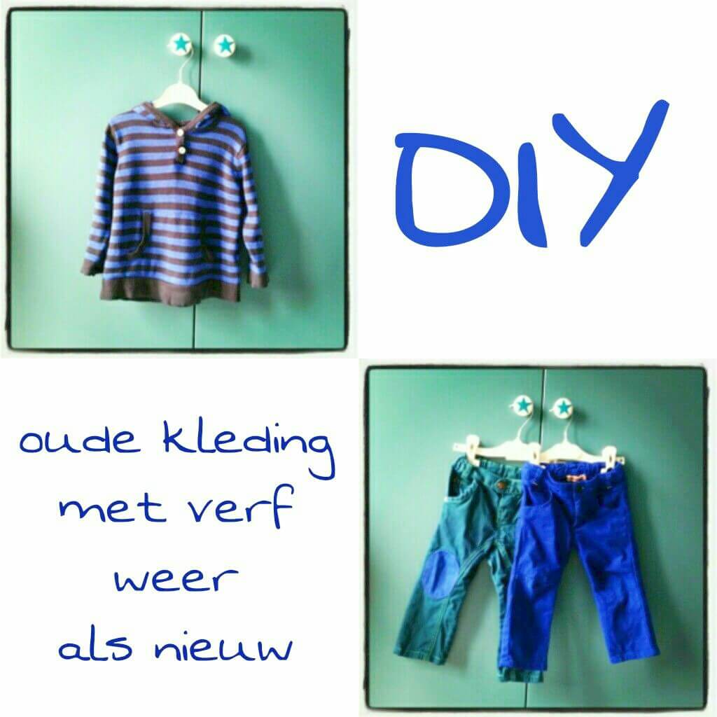 Productief Vertrouwen tevredenheid DIY: oude kleding met verf weer als nieuw - Leuk met kids Leuk met kids