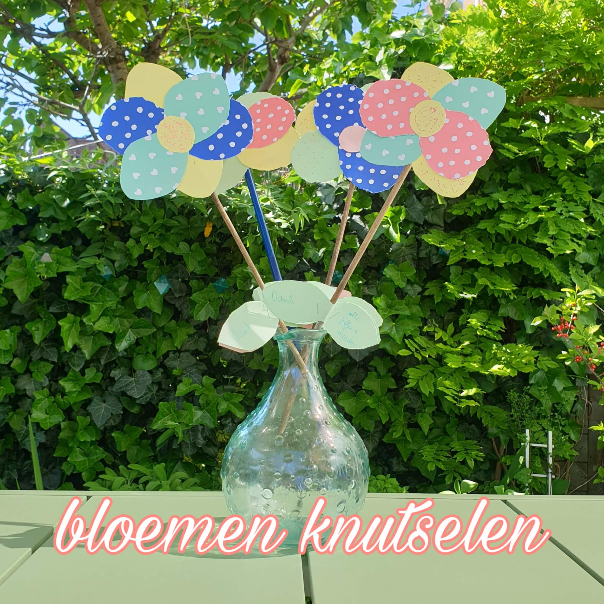 Welp Bloemen knutselen van papier en karton - Leuk met kids XZ-27