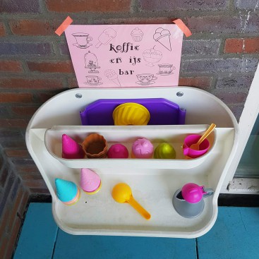 DIY voor tuin of balkon: ijs- en koffiebarretje voor de kinderen