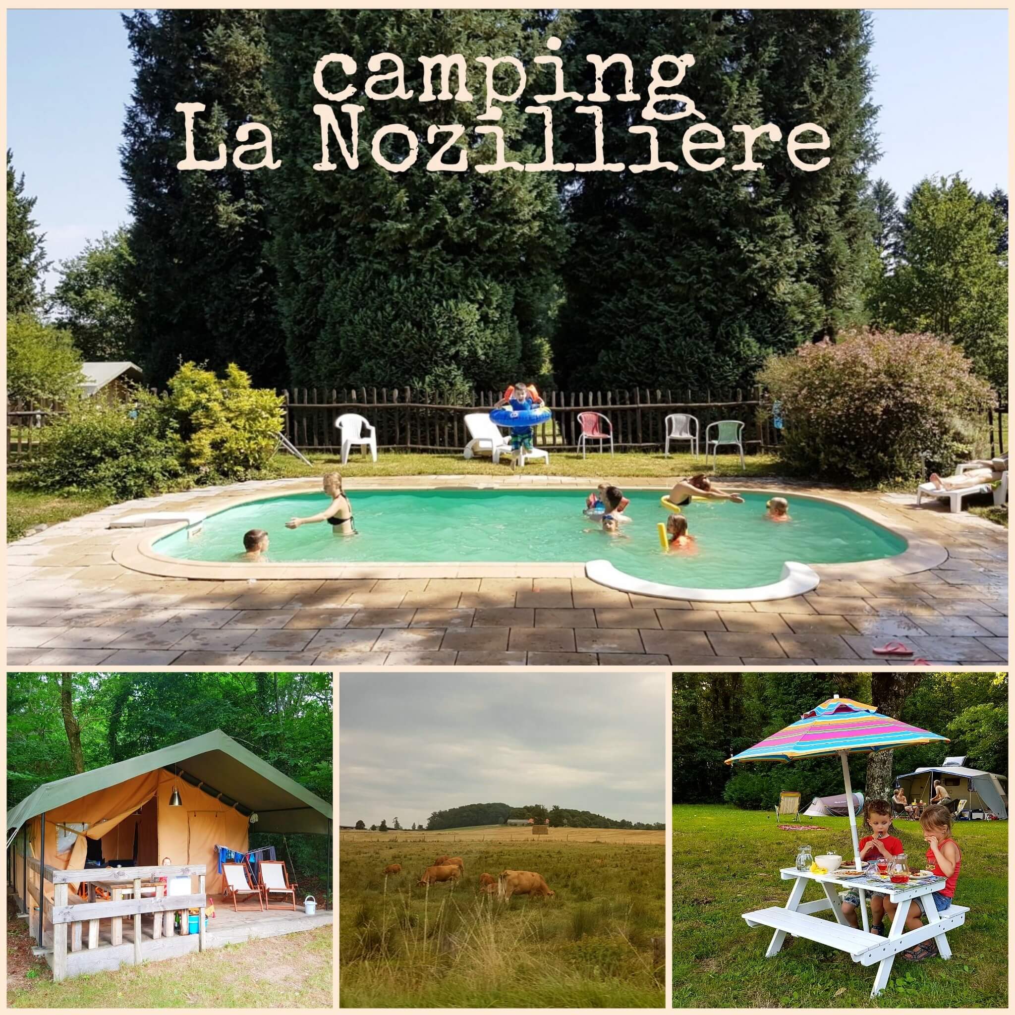 Camping tip: La Nozillière, met zwembad en table d'hotes. Bij Marval, nationaal park Périgord-Limousin. op de grens van de departementen Haute-Vienne en Dordogne