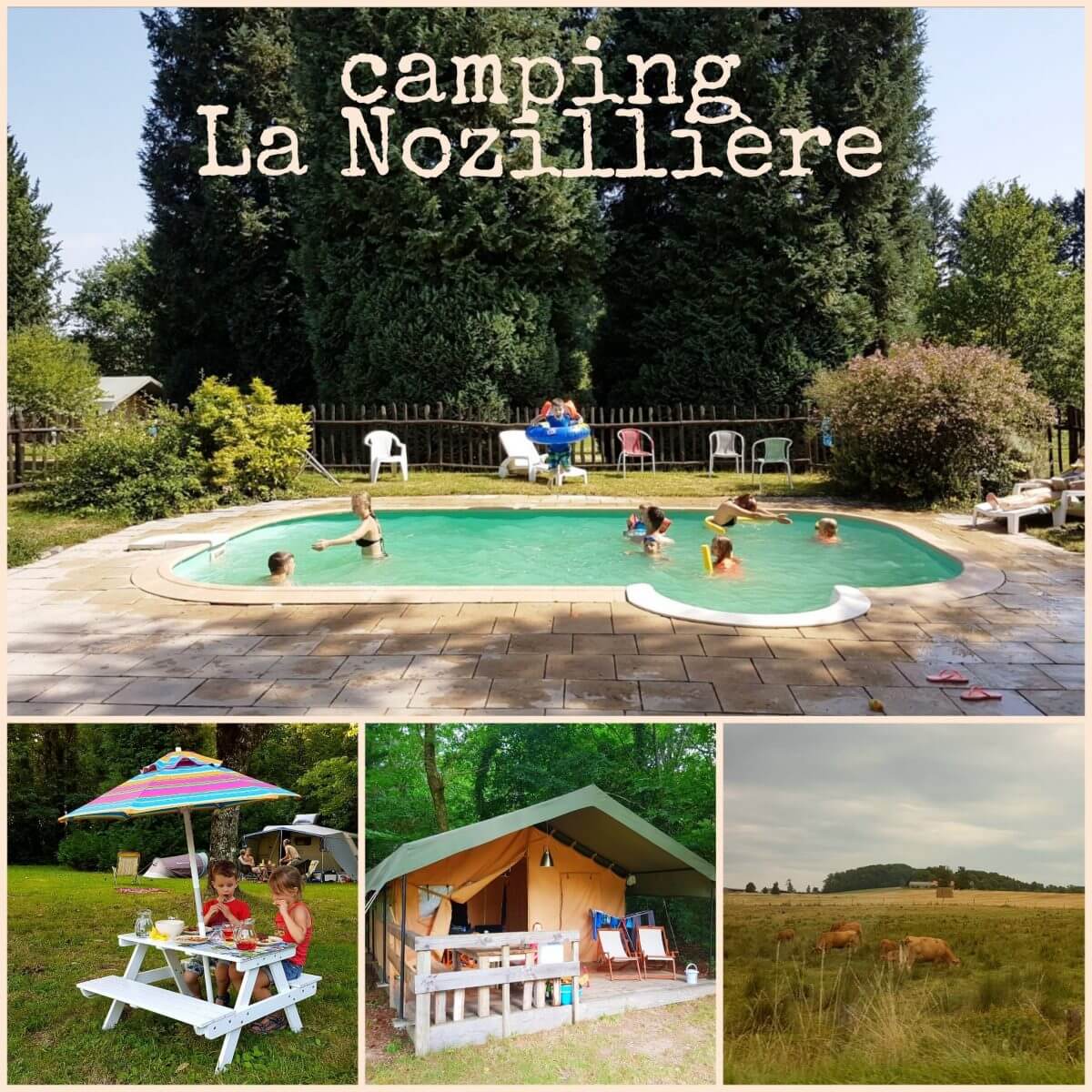Camping tip: La Nozillière, met zwembad en table d'hotes. Bij Marval, nationaal park Périgord-Limousin. op de grens van de departementen Haute-Vienne en Dordogne