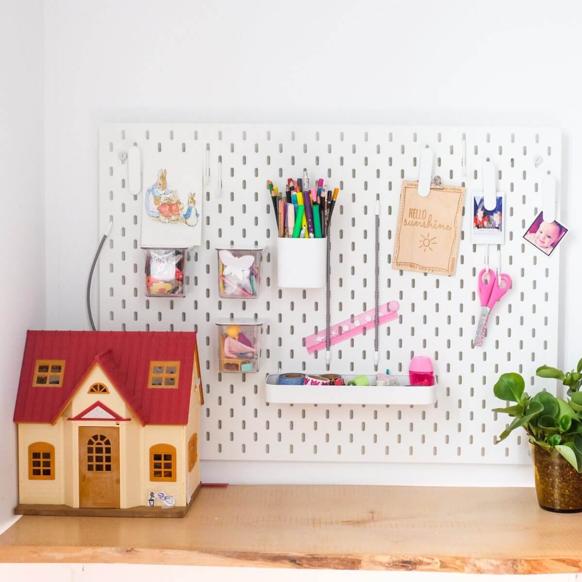 Gespot bij Ikea: gave pegboards