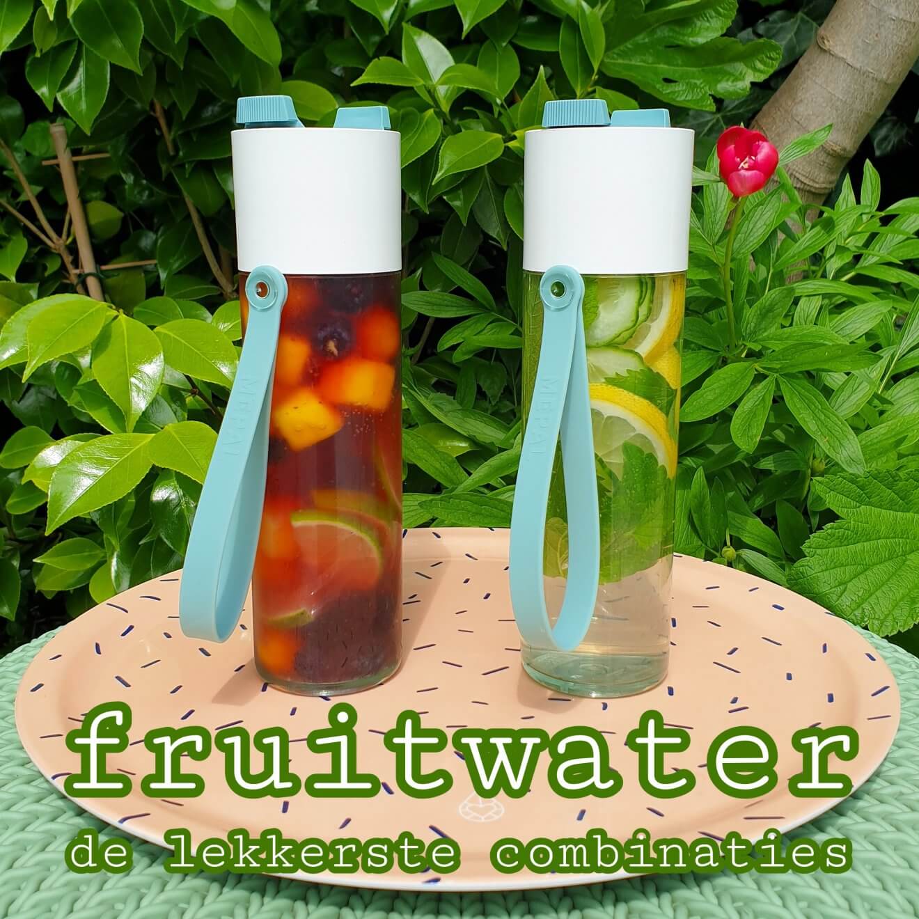 Zelfgemaakt fruitwater: de lekkerste combinaties. Een paar jaar geleden was het er opeens in alle kroegjes bij ons in de buurt: fris fruitwater. Het is lekker, gezond en ziet er vrolijk uit. Dus dat idee hebben we mee naar huis genomen. Je kunt eindeloos veel combinaties bedenken, afhankelijk van wat jullie lekker vinden. Ik verzamelde onze favorieten zelfgemaakt fruitwater!