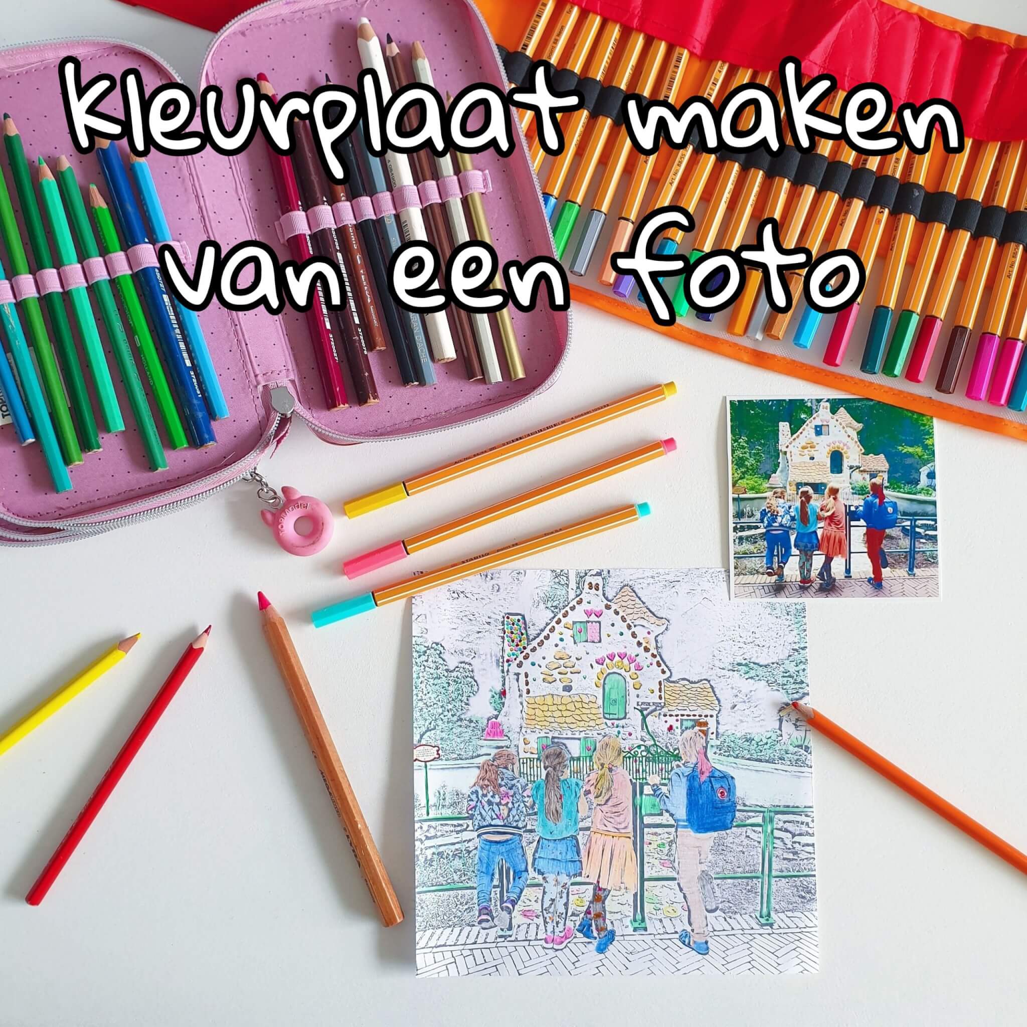 Doe mee Klokje Arabisch Een kleurplaat maken van een foto - Leuk met kids Leuk met kids