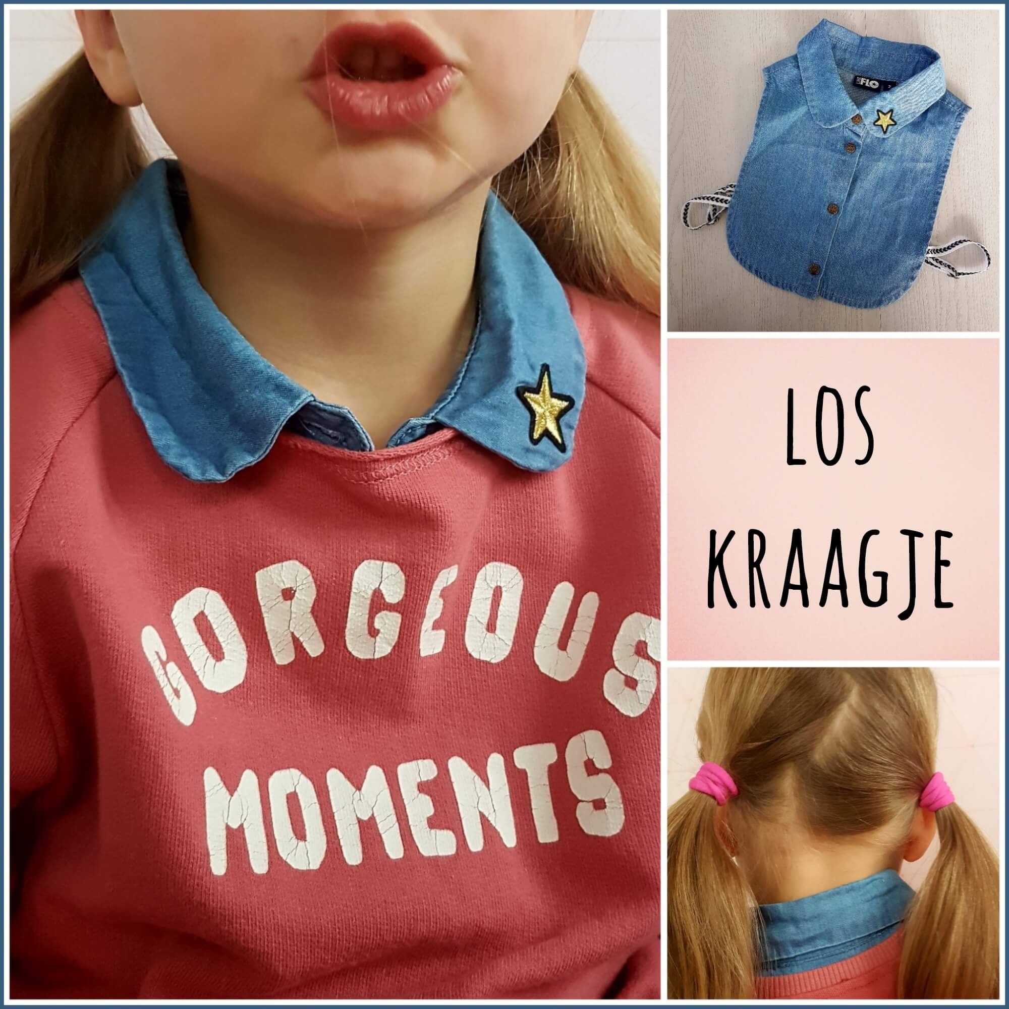 Kinderkleding trend: een los kraagje voor onder een trui of jurk - Like Flo