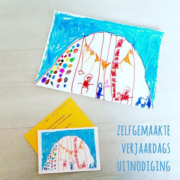 DIY voor kinderfeestje: een zelfgemaakte verjaardagsuitnodiging - Birthday party invite crafting