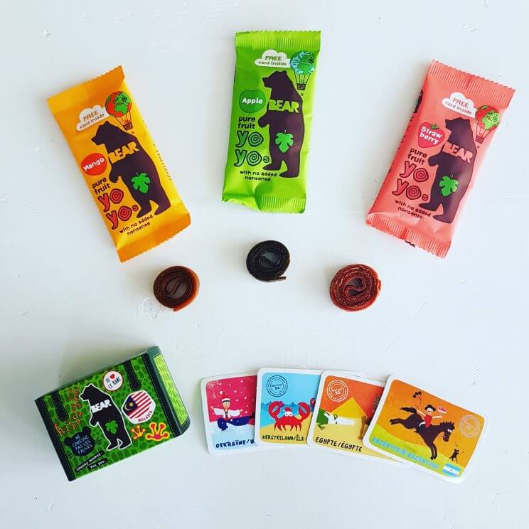 Gezonde traktatie voor school: fruit jojo's - Bear fruit yoyo