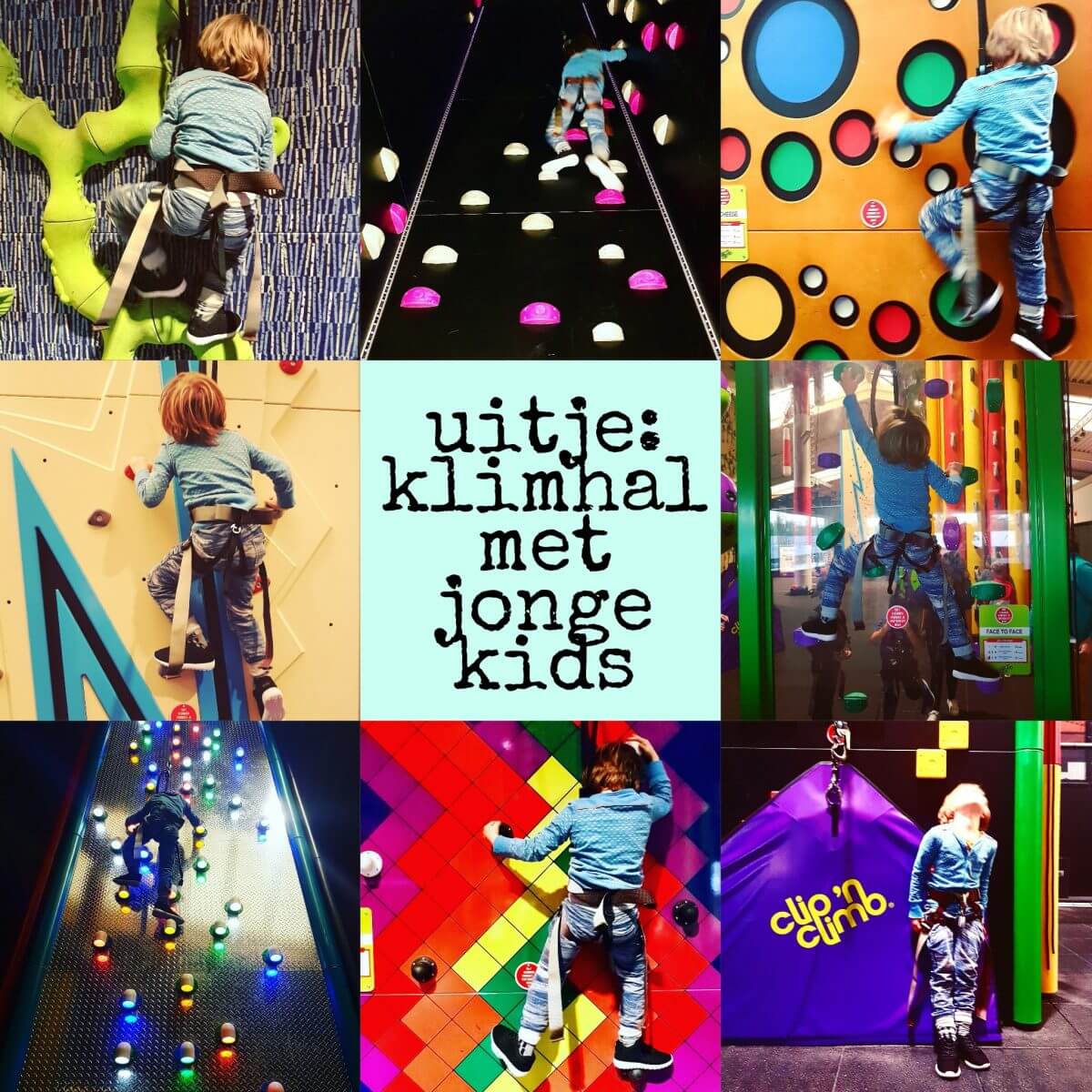 uitje: klimhal met jonge kids clib 'n climb amsterdam noord