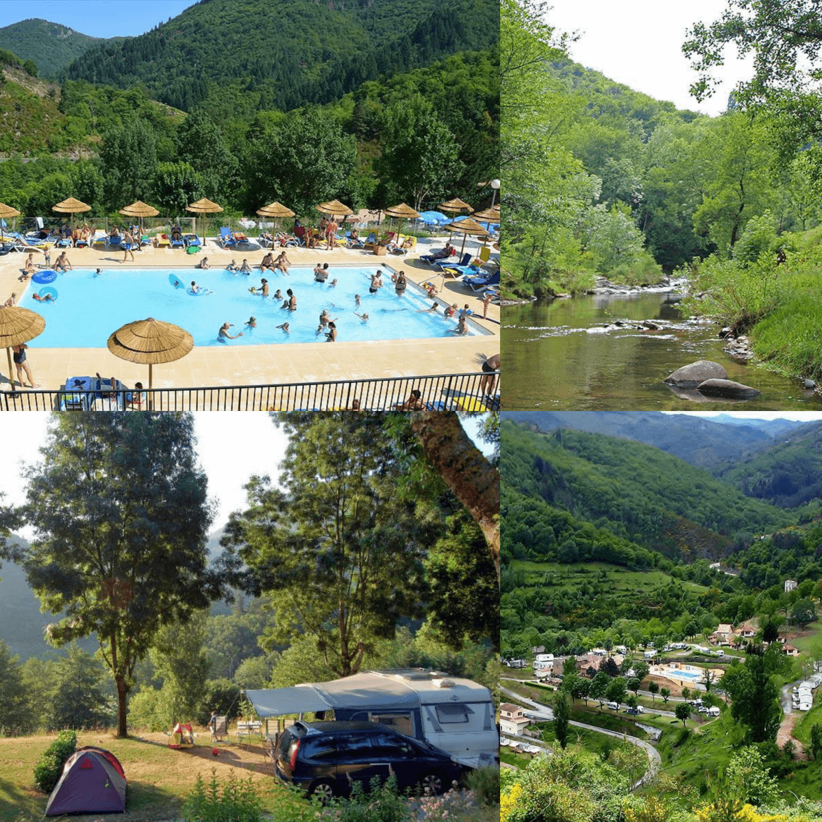 101 leuke idyllische campings in Frankrijk met kids #leukmetkids Camping l'Ardéchois, Saint-Sauveur-de-Montagut, Ardéche, Rhône-Alpes