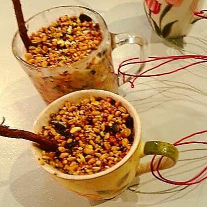 DIY: kopje vogelvoer maken - bird feeder cup 