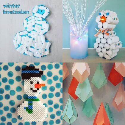 Winter knutselen met kinderen als het buiten koud is